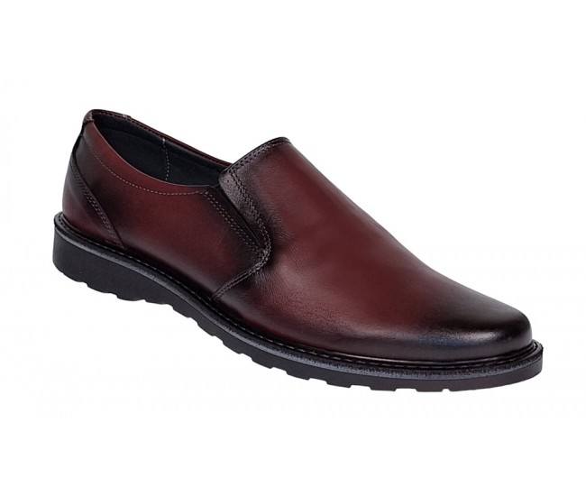 Pantofi barbati casual din piele naturala Bordeaux GKR106VIS