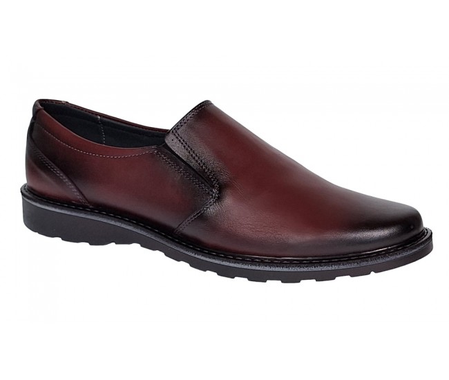 Pantofi barbati casual din piele naturala Bordeaux GKR106VIS