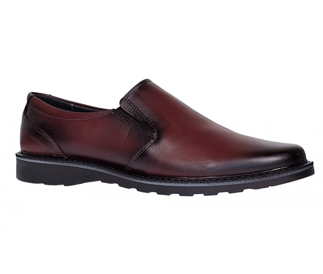 Pantofi barbati casual din piele naturala Bordeaux GKR106VIS