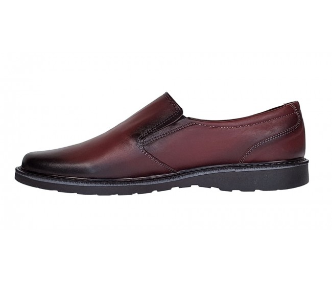 Pantofi barbati casual din piele naturala Bordeaux GKR106VIS