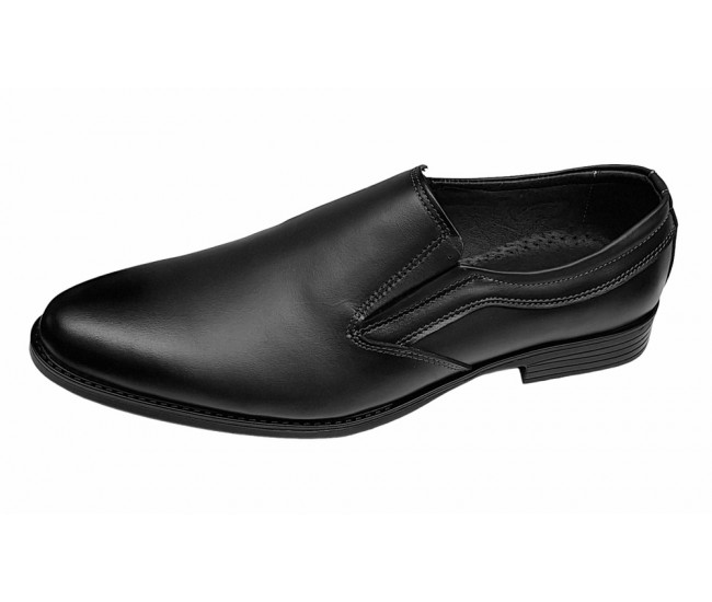 Pantofi barbati din piele naturala Negru GKR109NBOX