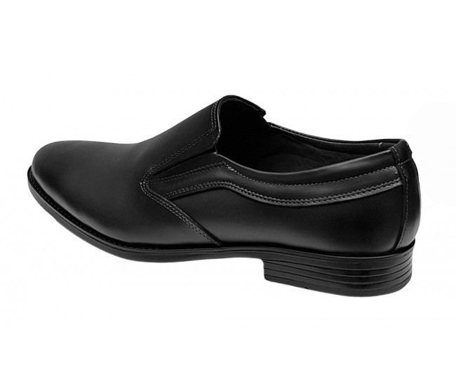 Pantofi barbati din piele naturala Negru GKR109NBOX