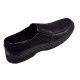 Pantofi barbati casual din piele naturala pe calapod lat Negru GKR1XN