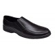 Pantofi barbati casual din piele naturala pe calapod lat Negru GKR1XN