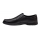 Pantofi barbati casual din piele naturala pe calapod lat Negru GKR1XN