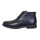 Ghete casual barbati, din piele naturala (imblanite) TOMAS, Negru, GKR20N