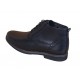 Ghete casual barbati, din piele naturala (imblanite) TOMAS, Negru, GKR20N