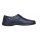 Pantofi barbati casual din piele naturala, calapod lat - Model GKR24 Bleumarin