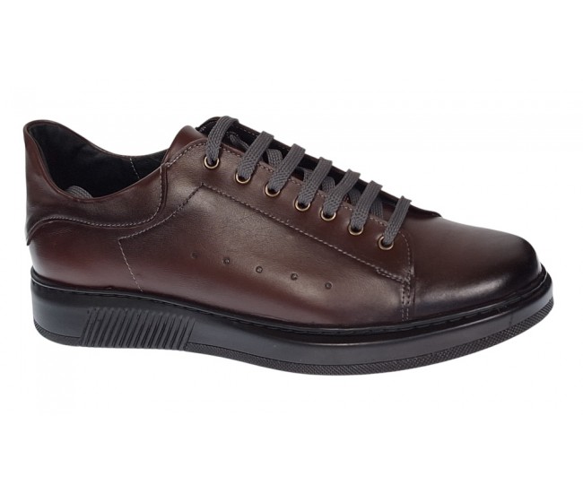 Pantofi barbati sport casuala din piele naturala Visiniu GKR2X1VIS