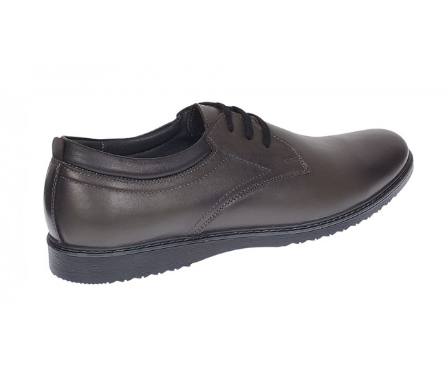 Pantofi barbati din piele naturala sport casual Gri GKR30GRI