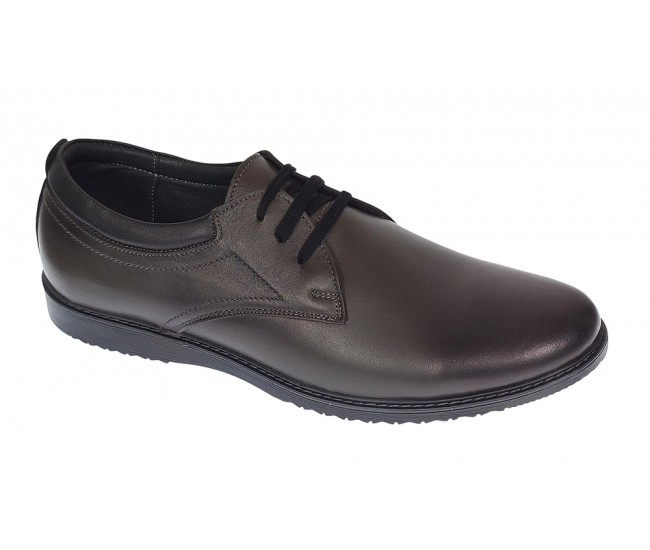 Pantofi barbati din piele naturala sport casual Gri GKR30GRI