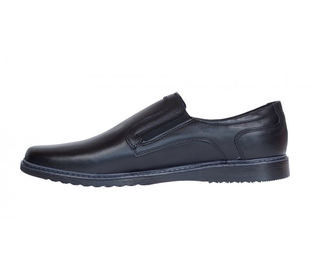 Pantofi casual barbati din piele naturala Negru GKR 331ELN