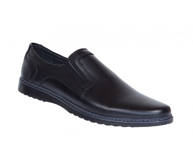 Pantofi casual barbati din piele naturala Negru GKR 331ELN