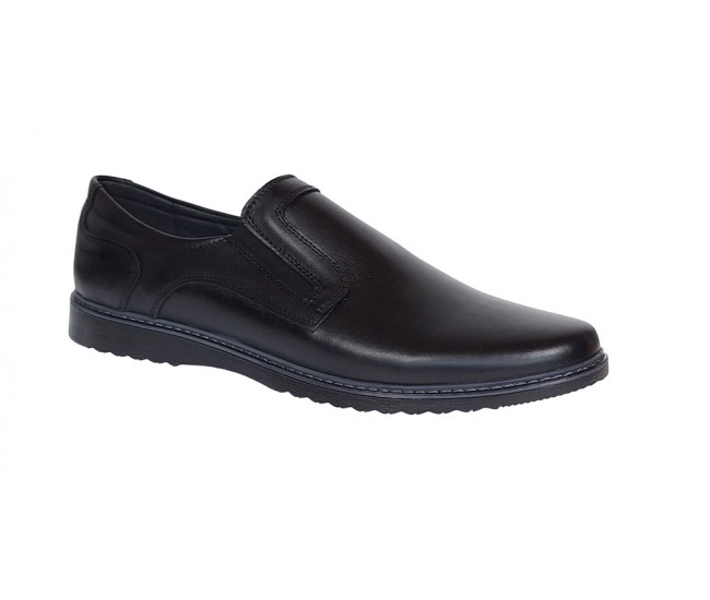 Pantofi casual barbati din piele naturala Negru GKR 331ELN