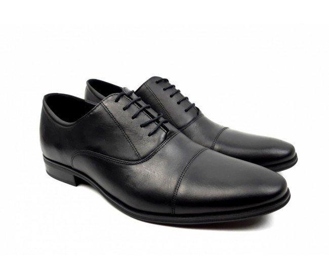 Pantofi barbati eleganti din piele naturala Negru GKR347N