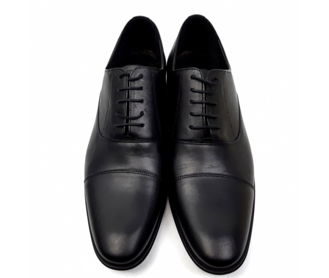 Pantofi barbati eleganti din piele naturala Negru GKR347N