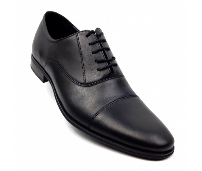 Pantofi barbati eleganti din piele naturala Negru GKR347N