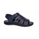 Sandale barbati casual din piele naturala bleumarin GKR47BL