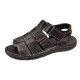 Sandale barbati casual din piele naturala negru GKR47N