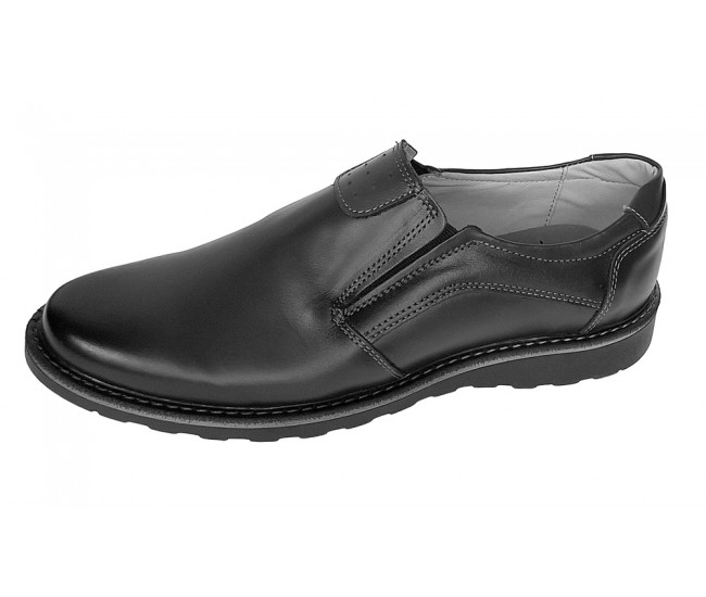 Pantofi barbati casual din piele naturala Negru GKR480EN