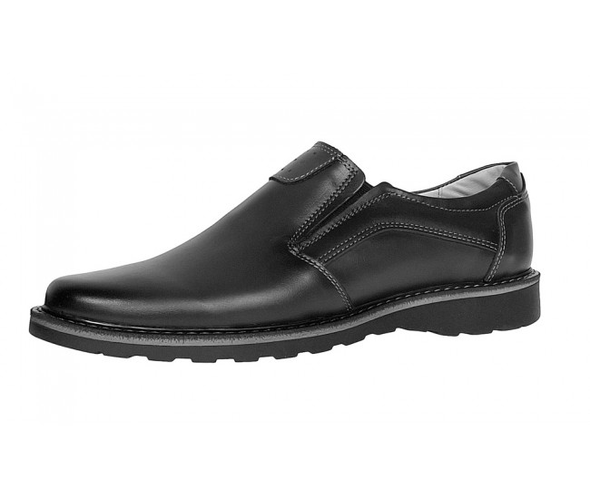 Pantofi barbati casual din piele naturala Negru GKR480EN