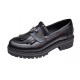 Pantofi dama casual din piele naturala Negru GKR4XN