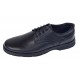 Pantofi barbati casual din piele naturala pe calapod lat Negru GKR5XN