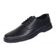 Pantofi barbati casual din piele naturala pe calapod lat Negru GKR5XN