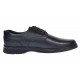 Pantofi barbati casual din piele naturala pe calapod lat Negru GKR5XN