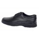 Pantofi barbati casual din piele naturala pe calapod lat Negru GKR5XN