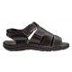 Sandale barbati casual din piele naturala Negru GKR73N