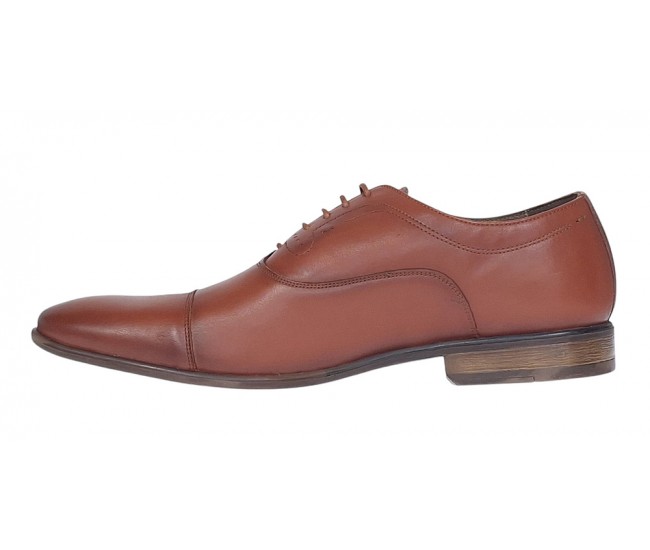 Pantofi barbati eleganti din piele naturala Maro cognac GKR745MC