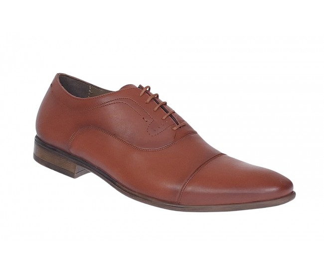 Pantofi barbati eleganti din piele naturala Maro cognac GKR745MC