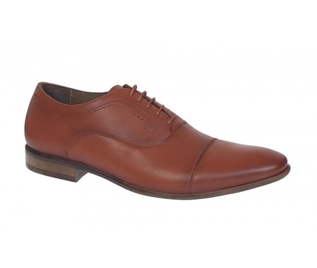 Pantofi barbati eleganti din piele naturala Maro cognac GKR745MC