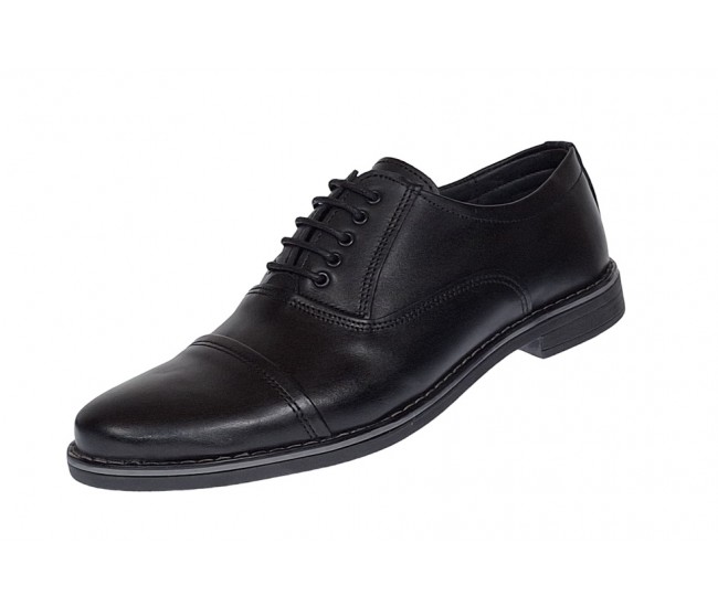 Pantofi barbati casual din piele naturala Negru P32NBOX