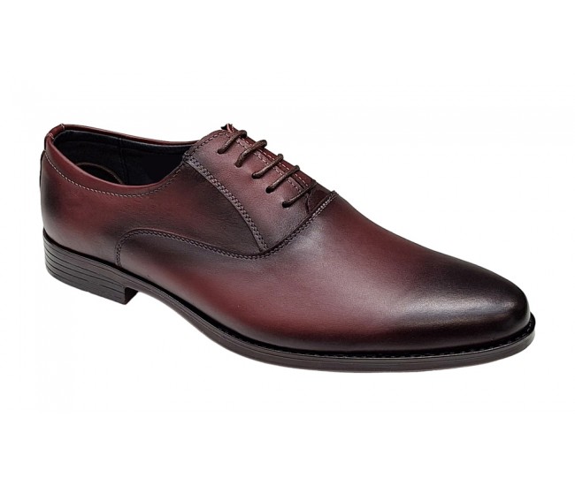 Pantofi barbati eleganti din piele naturala Bordeaux Kode - GKR84VIS