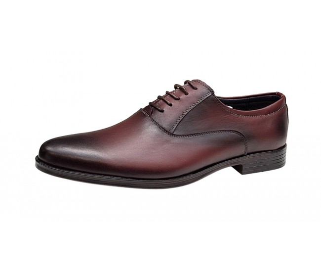 Pantofi barbati eleganti din piele naturala Bordeaux Kode - GKR84VIS