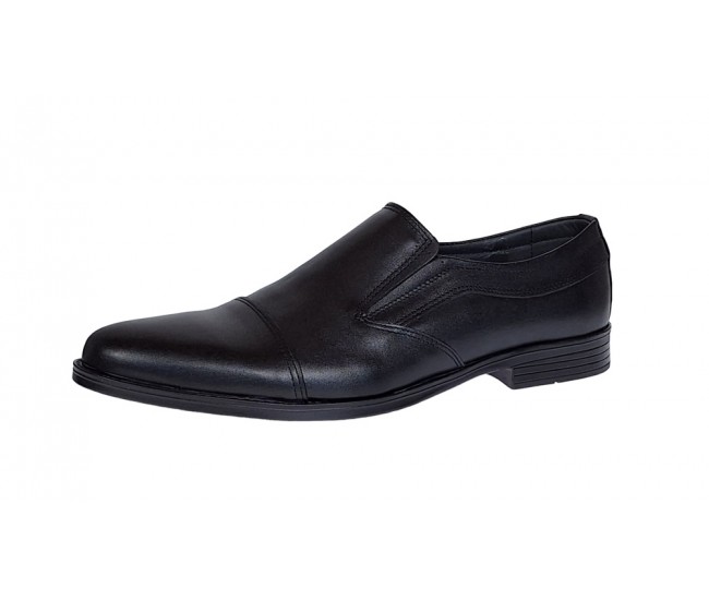 Pantofi barbati, eleganti, piele naturala, negru - GKR87N