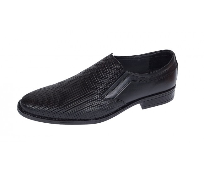 Pantofi barbati eleganti din piele naturala Negru 891N