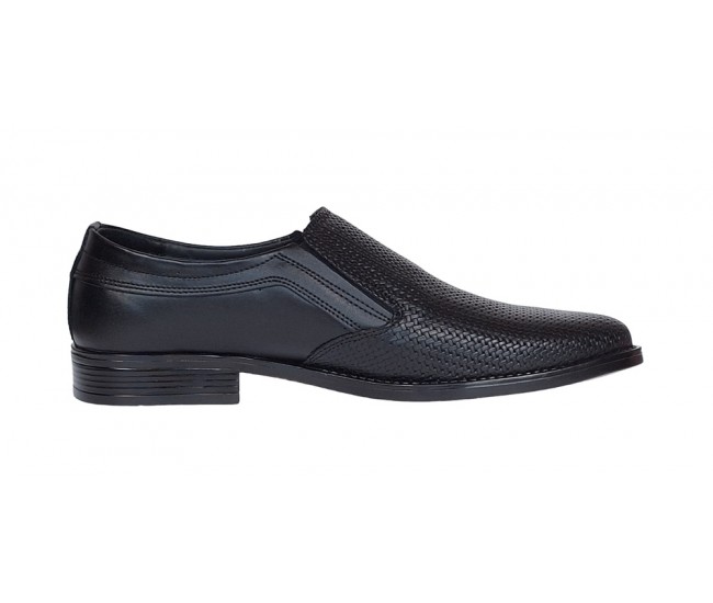 Pantofi barbati eleganti din piele naturala Negru 891N