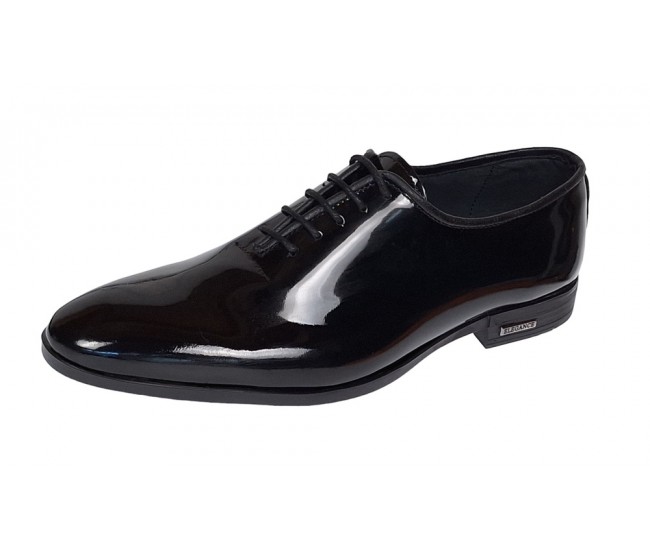 Pantofi barbati eleganti din piele naturala Negru Lac GKR98NL