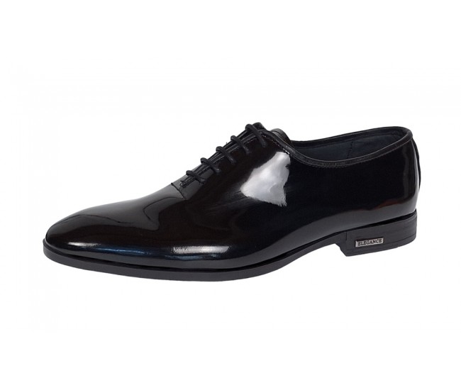 Pantofi barbati eleganti din piele naturala Negru Lac GKR98NL