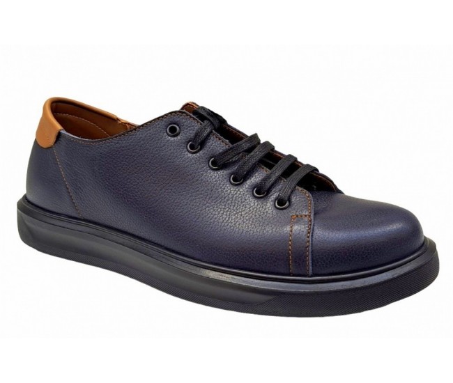 OFERTA MARIMEA 39, 40, 41,  43 Pantofi barbati casual din piele naturala, Bleumarin - L408SBL