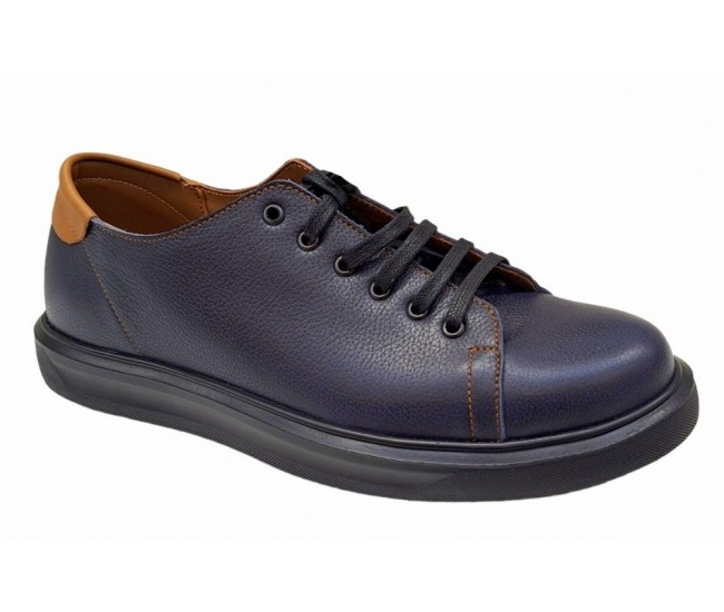 OFERTA MARIMEA 39, 40, 41,  43 Pantofi barbati casual din piele naturala, Bleumarin - L408SBL