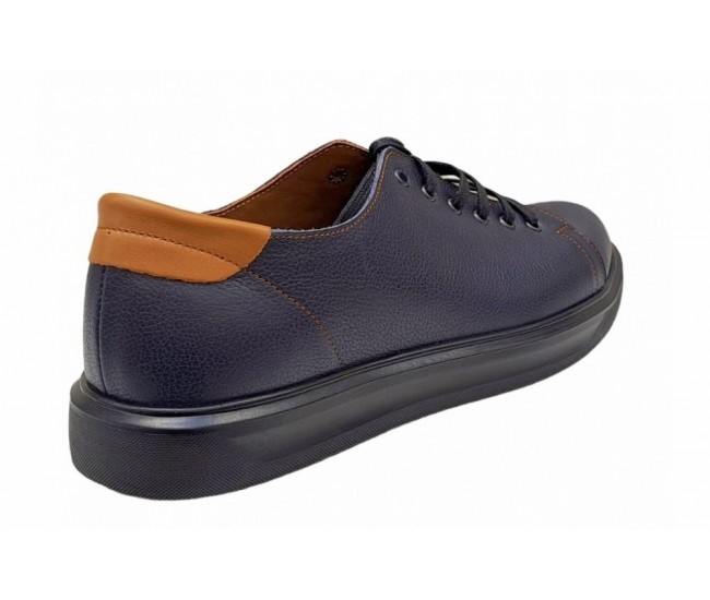 OFERTA MARIMEA 39, 40, 41,  43 Pantofi barbati casual din piele naturala, Bleumarin - L408SBL