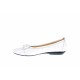 Oferta marimea  39 - Balerini dama casual din piele naturala SNOW ELSA LARENAALB