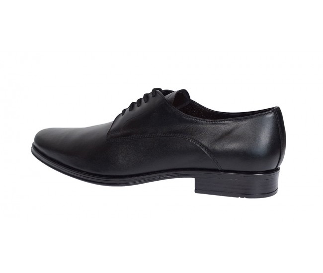 Oferta marimea 41, 42 Pantofi barbati eleganti din piele naturala, Negru LNIC02NSIR