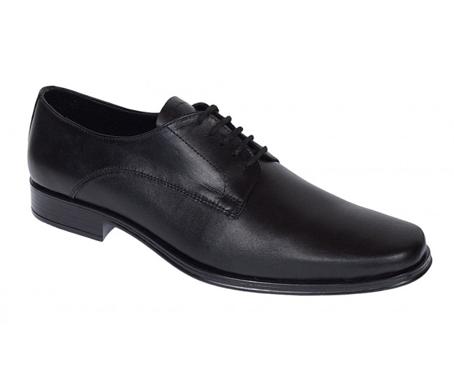 Oferta marimea 41, 42 Pantofi barbati eleganti din piele naturala, Negru LNIC02NSIR