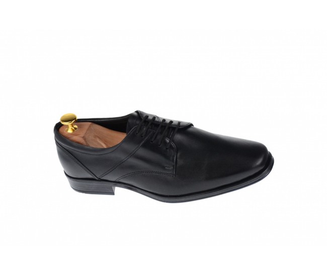 Pantofi barbati eleganti din piele naturala de culoare neagra, OFERTA marimea 43,   LNIC03NS