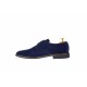 Oferta marimea 43 - Pantofi barbati casual, eleganti din piele naturala intoarsa bleumarin LNIC184BLMVEL